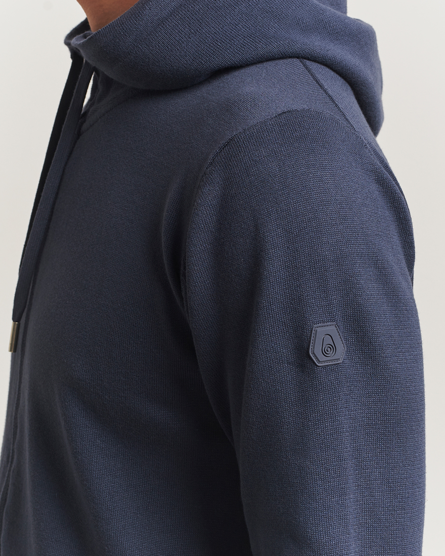 Mies | Puserot | Sail Racing | Bowman Knitted Full Zip Hoodie Navy