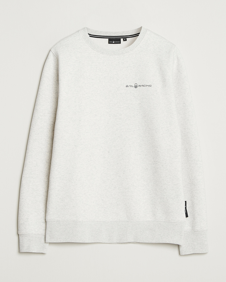 Mies | Puserot | Sail Racing | Bowman Crew Neck Sweatshirt Light Grey Melange