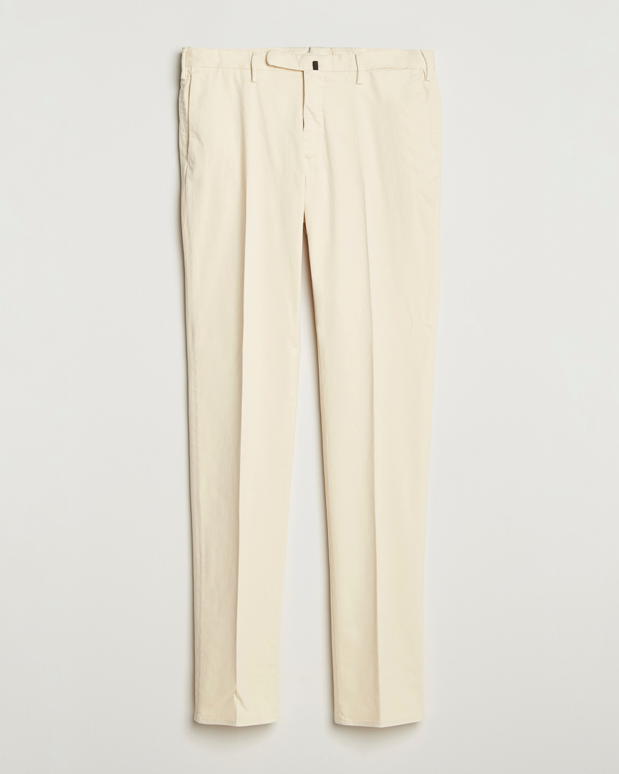 Mies | Housut | Incotex | Slim Fit Cotton Stretch Chinos Off White