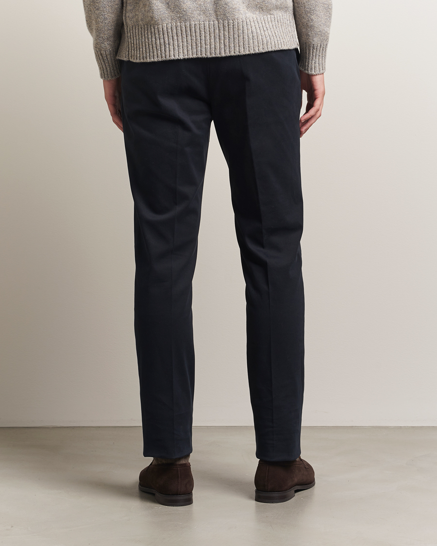 Mies | Housut | Incotex | Slim Fit Cotton Stretch Chinos Navy