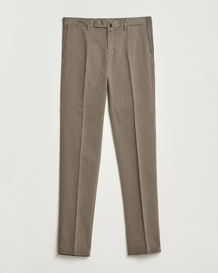 Mies | Housut | Incotex | Slim Fit Cotton Stretch Chinos Grey