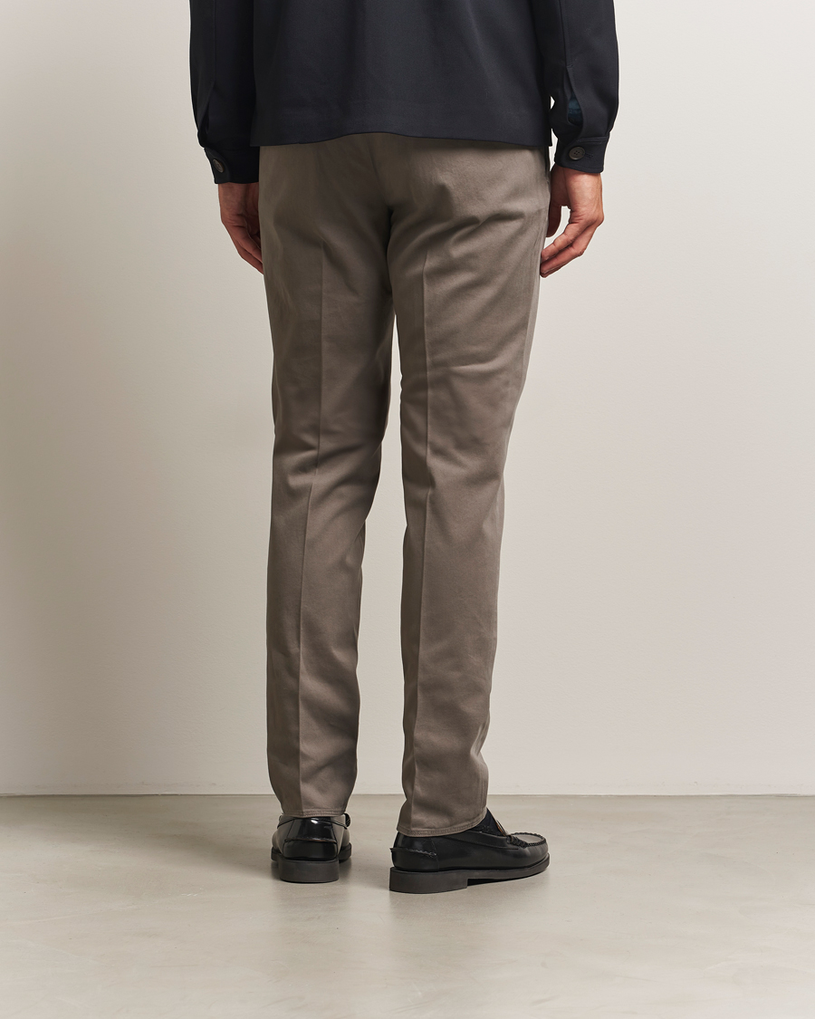 Mies | Housut | Incotex | Slim Fit Cotton Stretch Chinos Grey