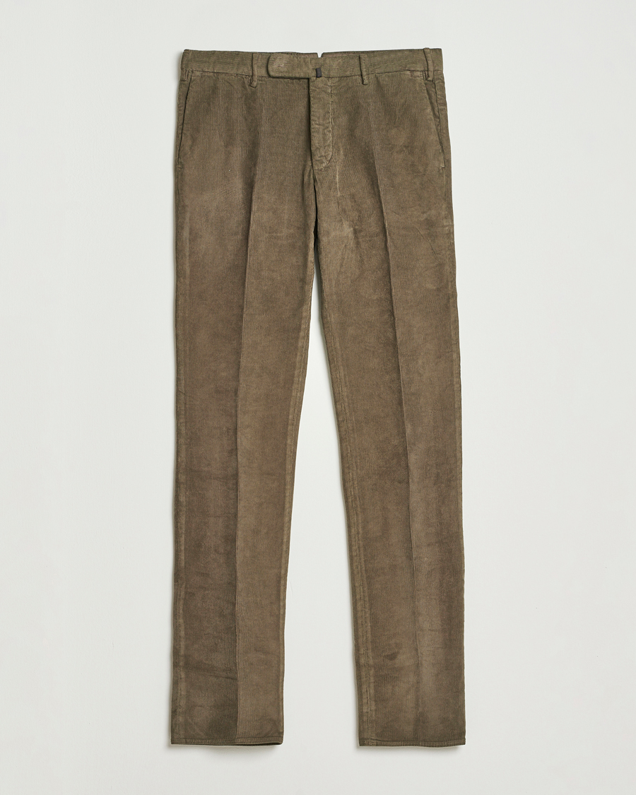 Mies | Housut | Incotex | Slim Fit Baby Corduroy Trousers Taupe