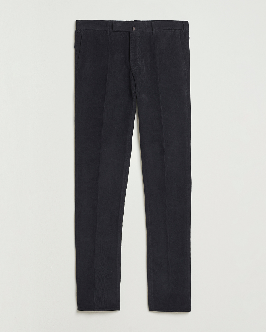 Mies | Housut | Incotex | Slim Fit Baby Corduroy Trousers Navy