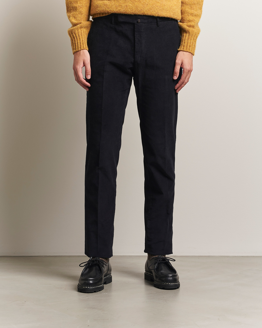 Mies | Housut | Incotex | Slim Fit Baby Corduroy Trousers Navy