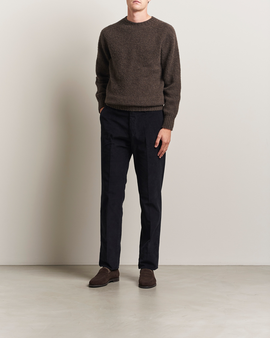 Mies | Housut | Incotex | Regular Fit Baby Corduroy Trousers Navy