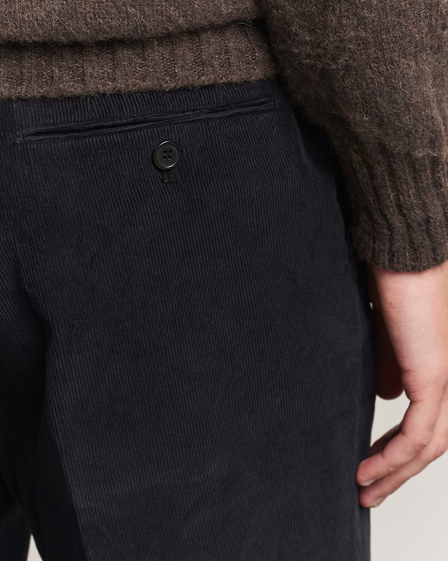 Mies | Housut | Incotex | Regular Fit Baby Corduroy Trousers Navy