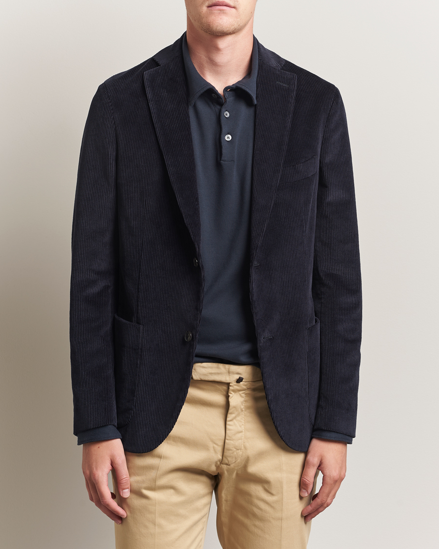 Mies | Pikkutakit | Incotex | Corduroy Blazer Navy
