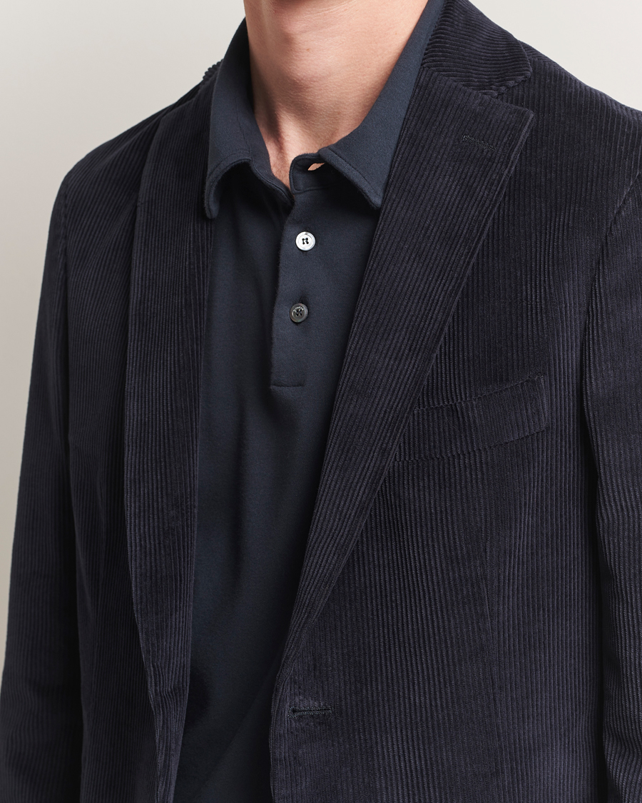 Mies | Pikkutakit | Incotex | Corduroy Blazer Navy
