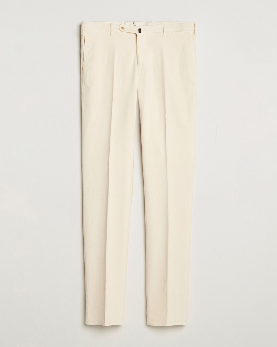 Mies | Housut | Incotex | Regular Fit Moleskine Trousers Off White