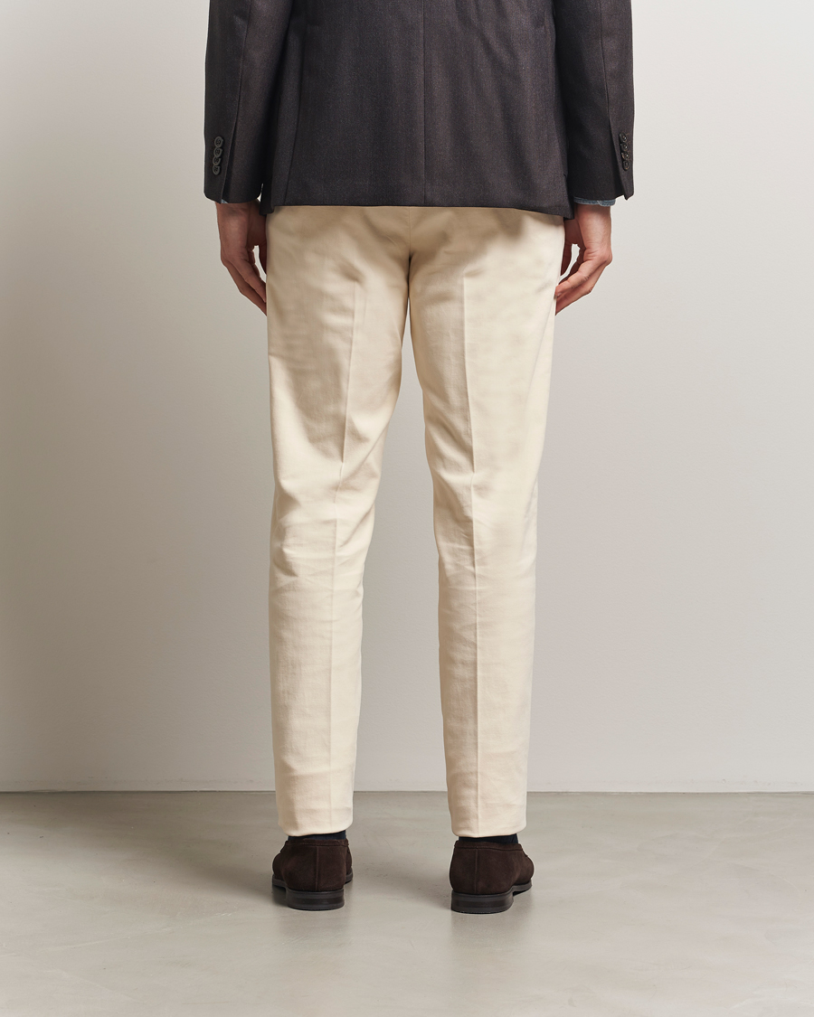 Mies | Housut | Incotex | Regular Fit Moleskine Trousers Off White