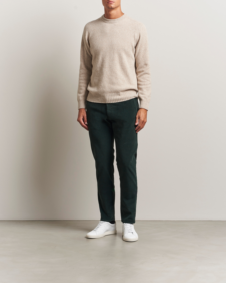 Mies | Housut | Incotex | Slim Fit Leisure Cord Slacks Dark Green