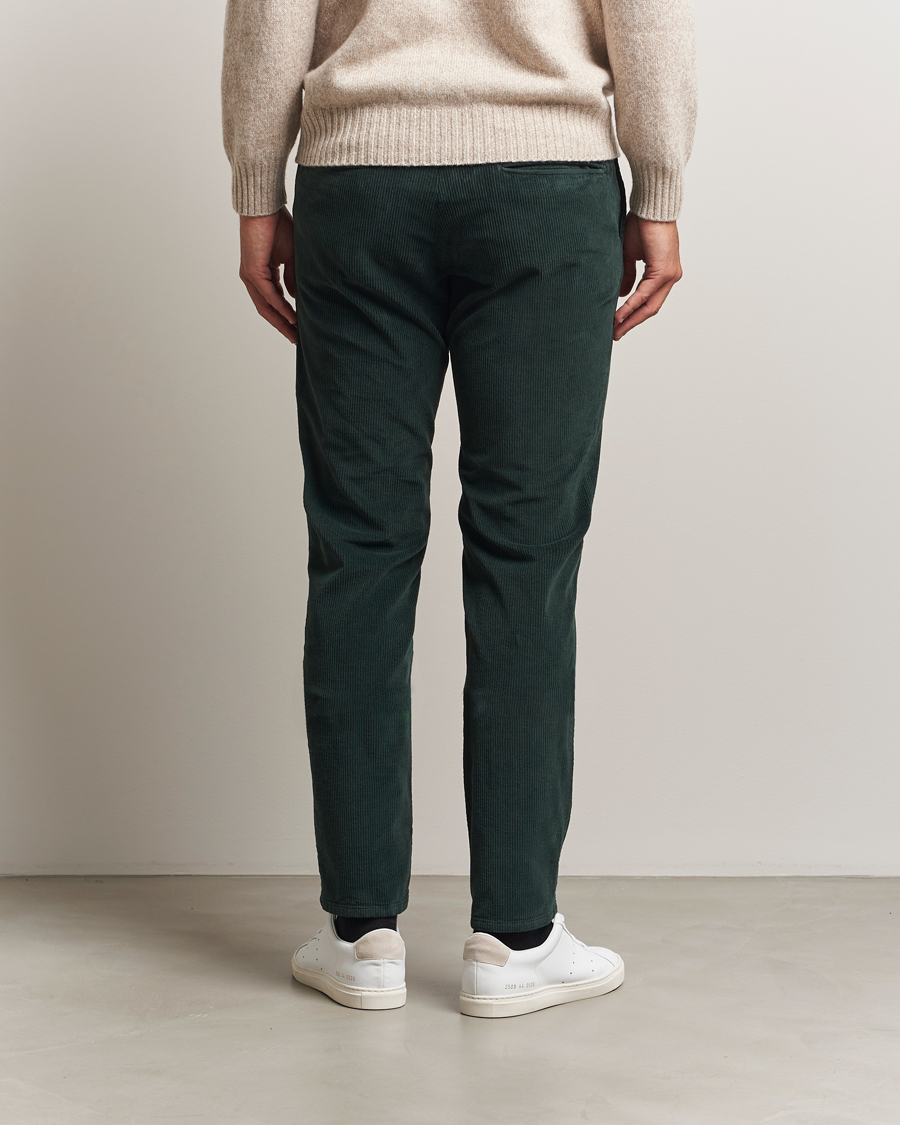 Mies | Housut | Incotex | Slim Fit Leisure Cord Slacks Dark Green