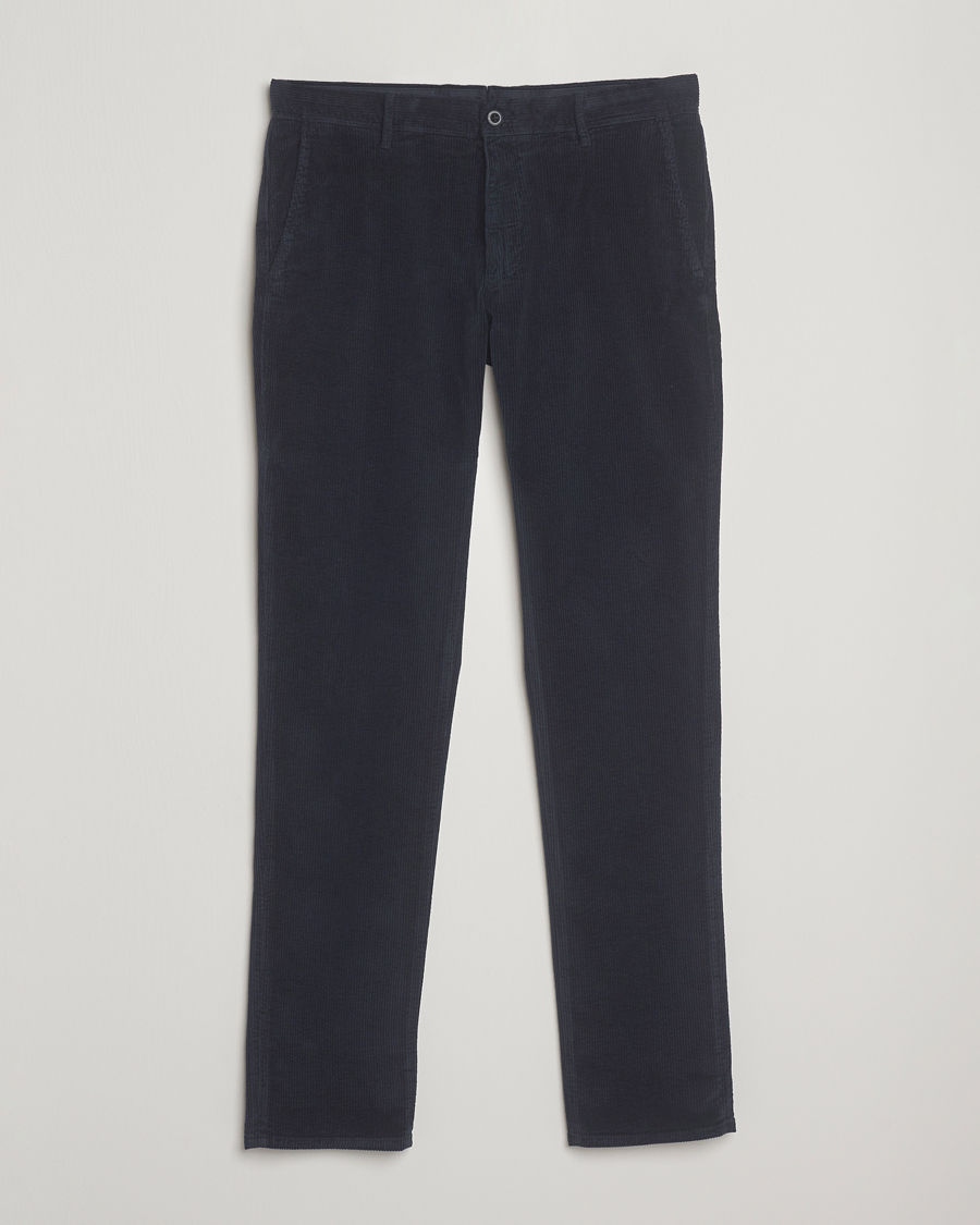 Mies | Housut | Incotex | Slim Fit Leisure Cord Slacks Navy