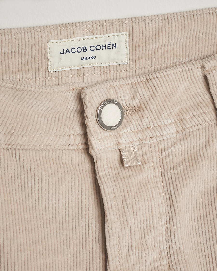 Mies | Housut | Jacob Cohën | Bard 5-Pocket Medium Corduroy Trousers Off White