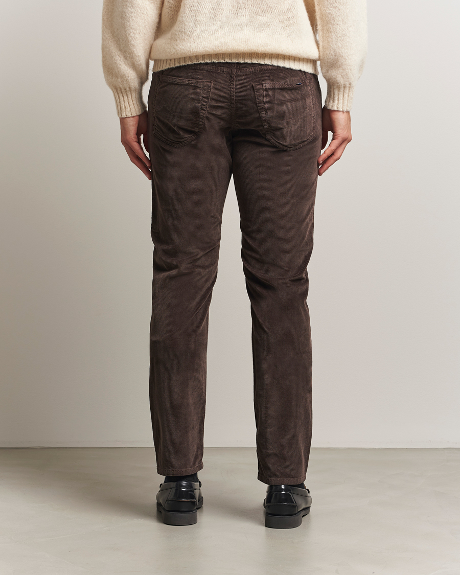 Mies | Housut | Jacob Cohën | Bard 5-Pocket Medium Corduroy Trousers Brown