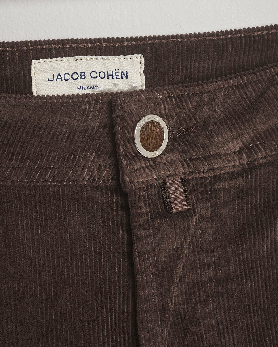 Mies | Housut | Jacob Cohën | Bard 5-Pocket Medium Corduroy Trousers Brown