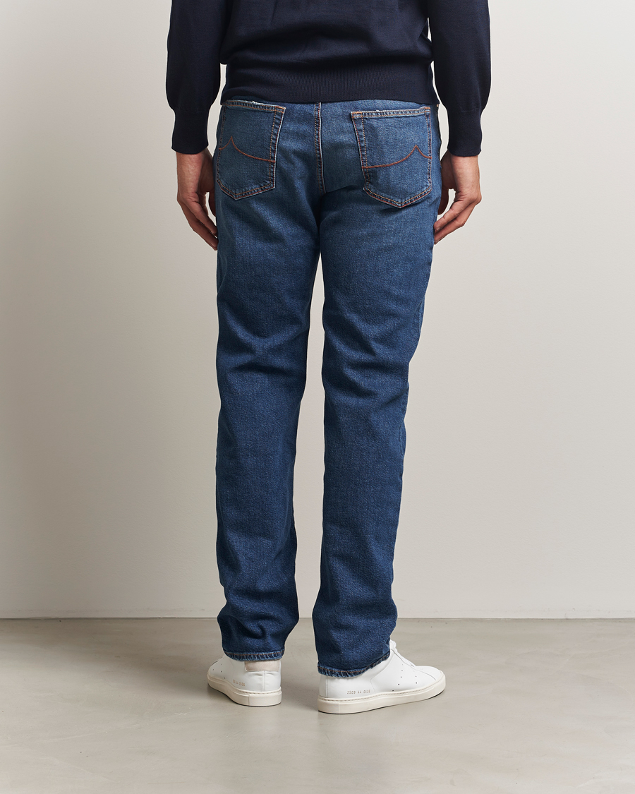 Mies | Farkut | Jacob Cohën | Edos Regular Straight Fit Jeans Mid Blue
