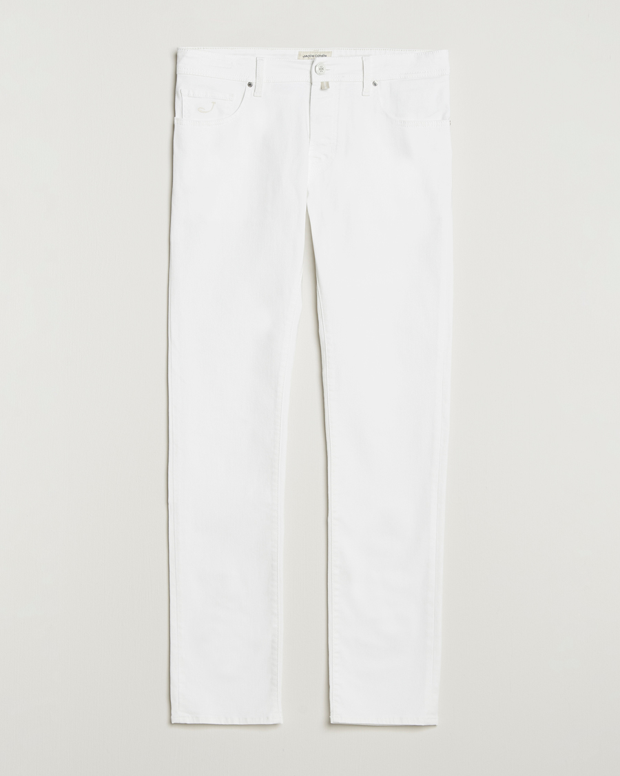 Mies | Farkut | Jacob Cohën | Bard Slim Fit Stretch Jeans White