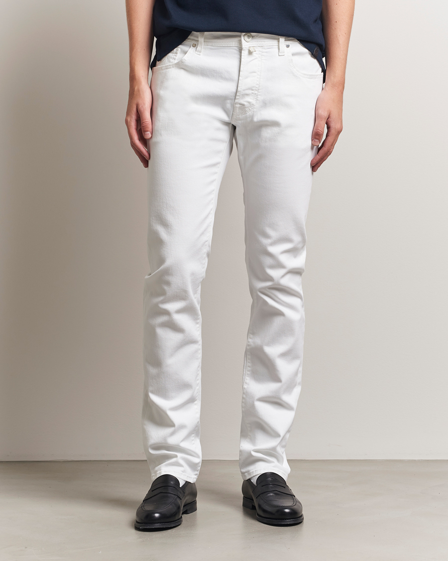 Mies | Farkut | Jacob Cohën | Bard Slim Fit Stretch Jeans White