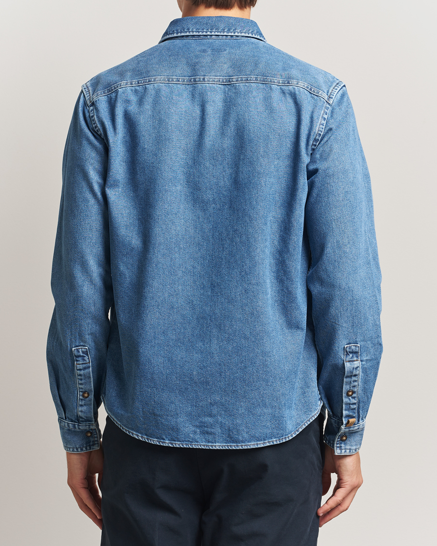 Mies | Kauluspaidat | Jacob Cohën | Pocket Denim Overshirt Mid Blue