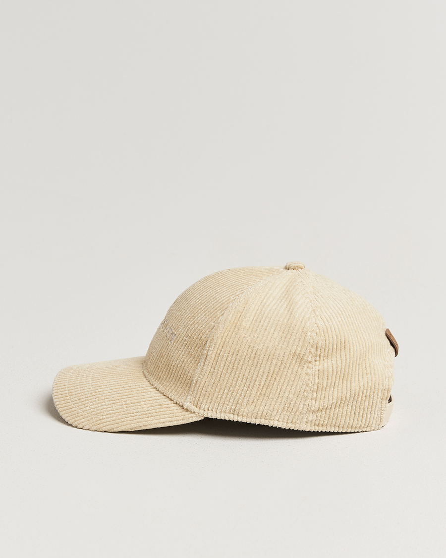 Mies | Päähineet | Jacob Cohën | Corduroy Logo Cap Creme
