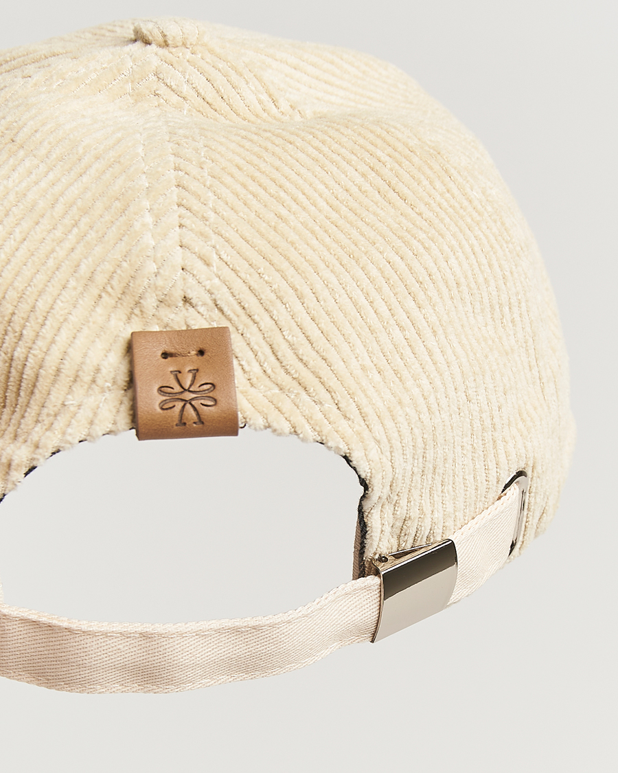 Mies | Päähineet | Jacob Cohën | Corduroy Logo Cap Creme