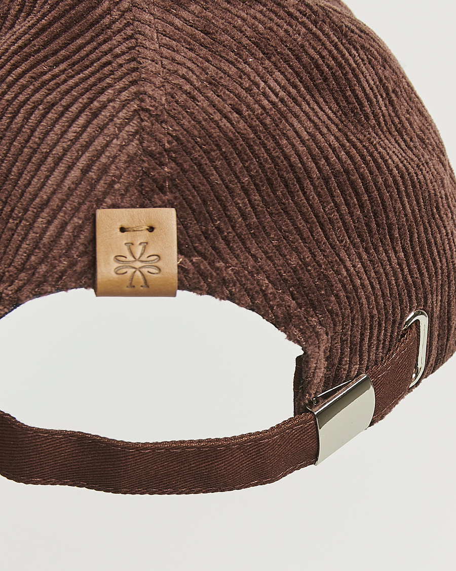 Mies | Päähineet | Jacob Cohën | Corduroy Logo Cap Brown