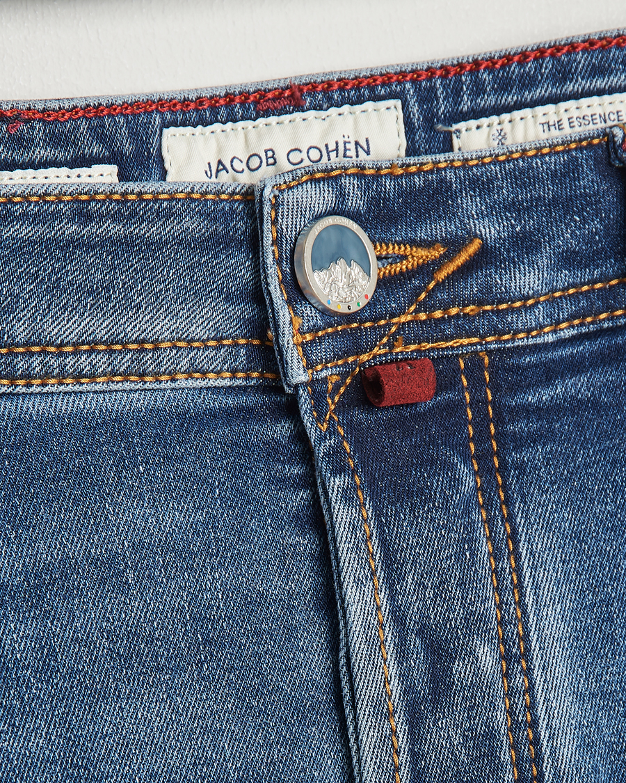 Mies | Farkut | Jacob Cohën | Bard Olympics Slim Fit Stretch Jeans Medium Blue