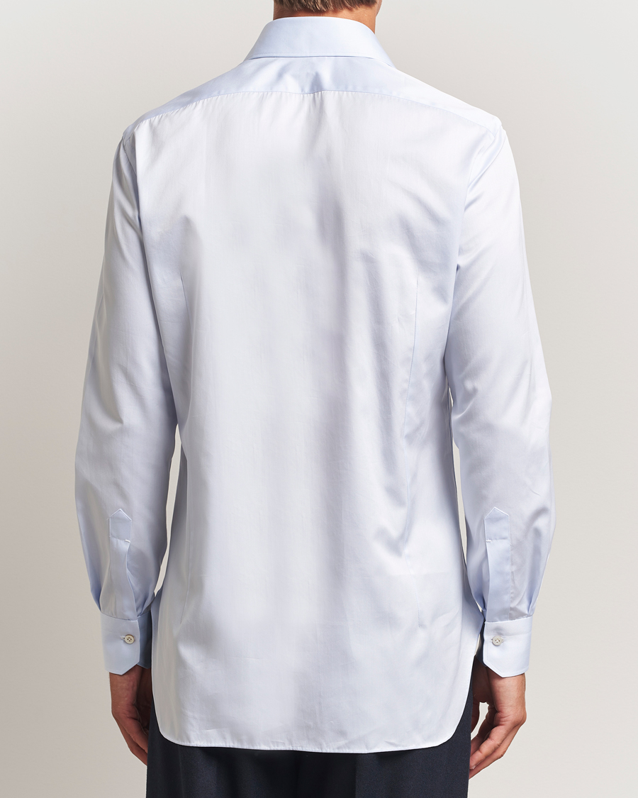 Mies | Kauluspaidat | Kiton | Cotton Dress Shirt Light Blue