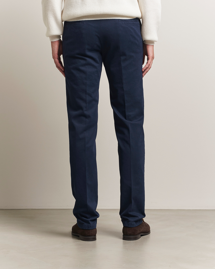 Mies | Housut | Kiton | Cotton/Cashmere Trousers Navy