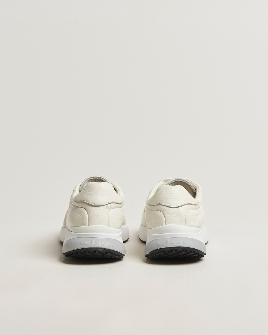 Mies | Tennarit | Kiton | Luxury Running Sneakers White Deerskin