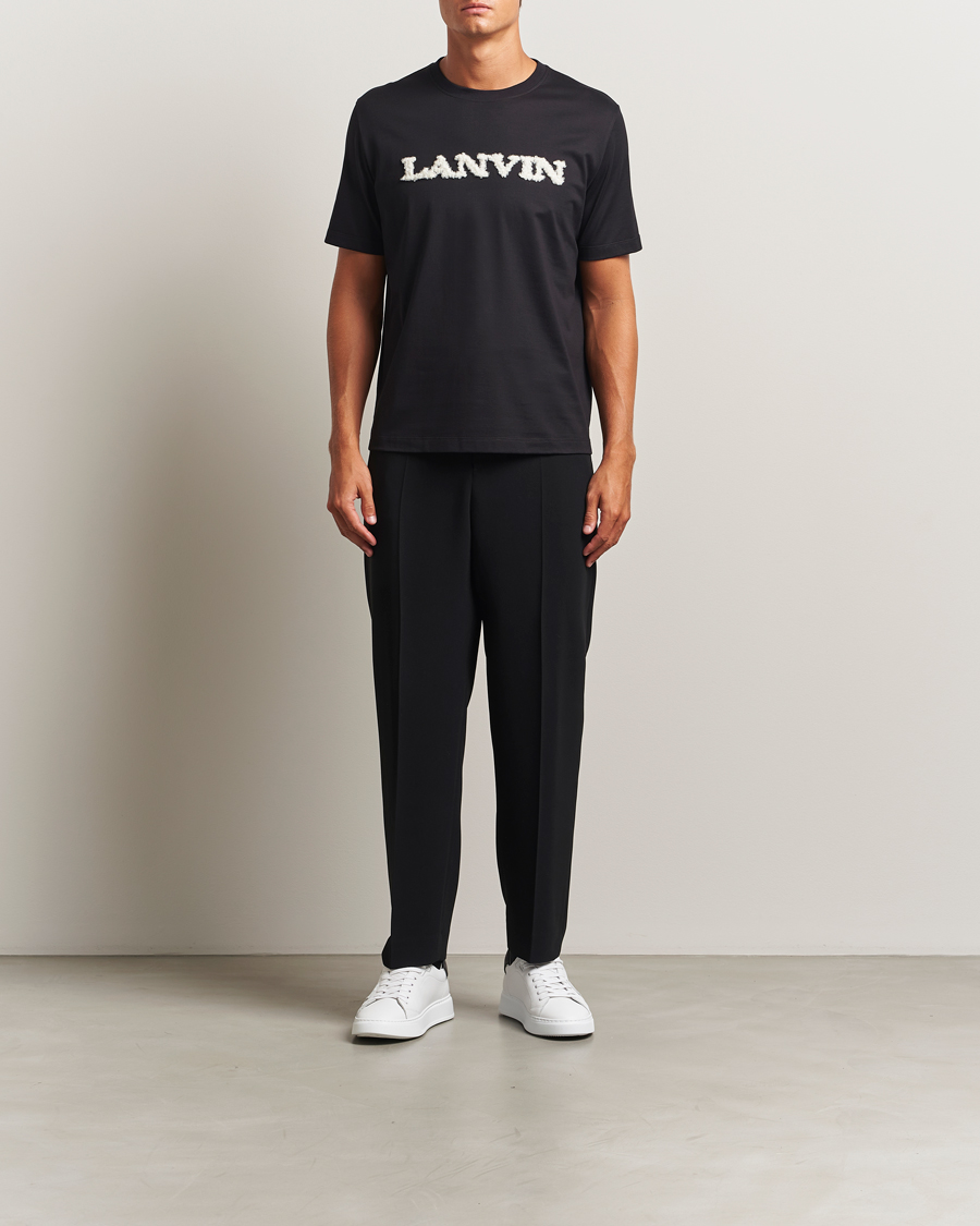 Mies | T-paidat | Lanvin | Shearling Logo T-Shirt Black