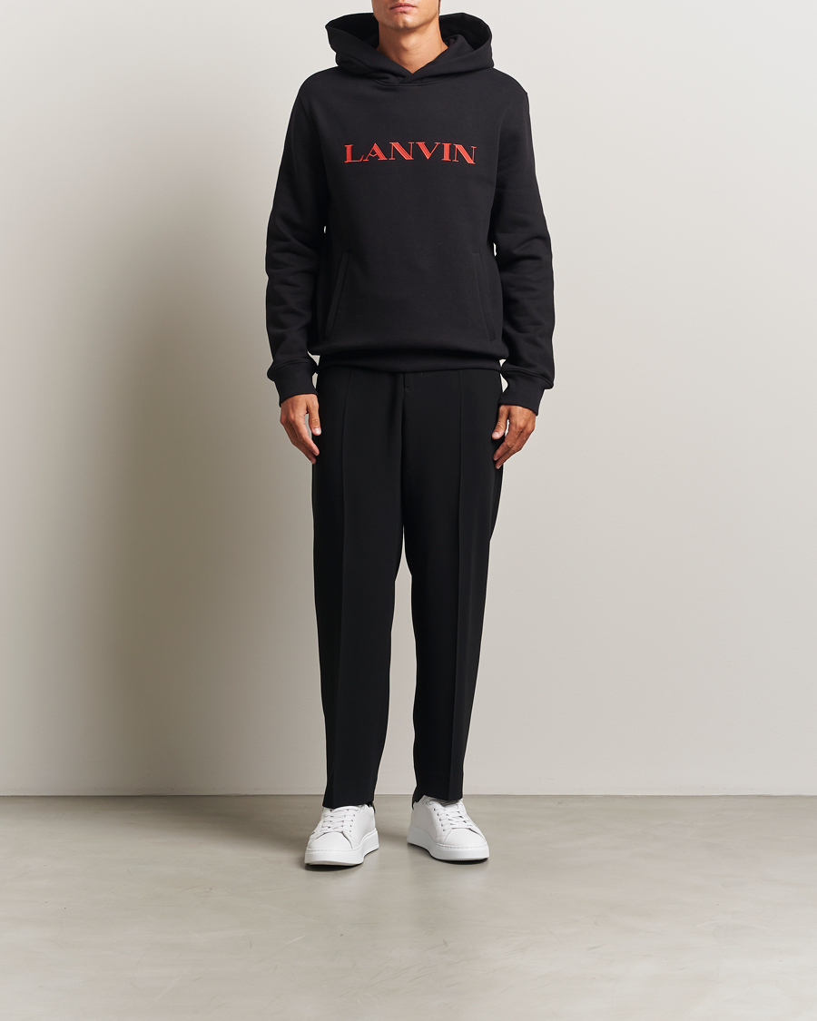 Mies | Puserot | Lanvin | Logo Hoodie Black