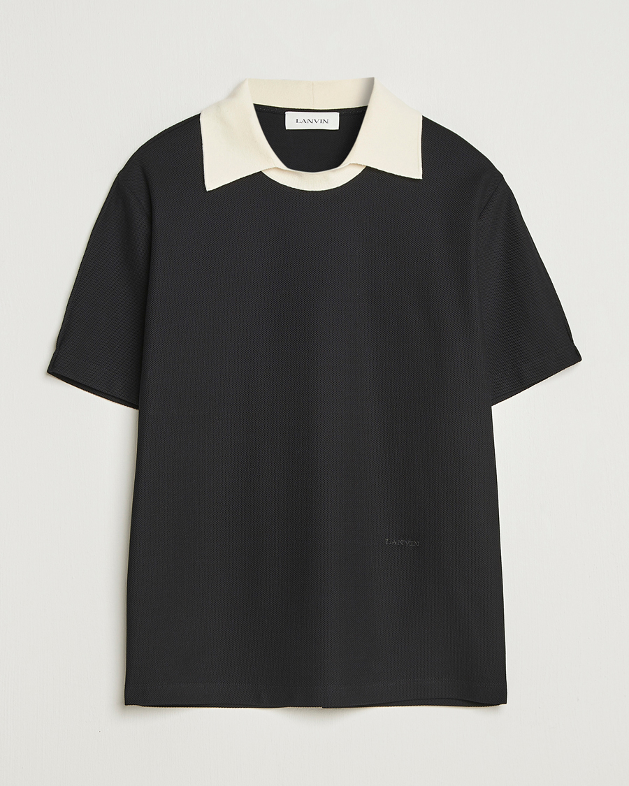Mies | Puserot | Lanvin | Collar T-shirt Black