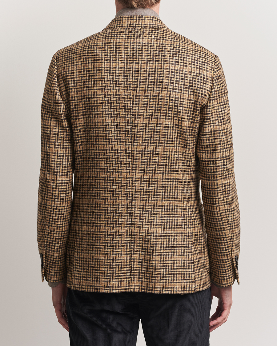 Mies | Pikkutakit | Lardini | Wool/Cashmere Houndstooth Overcheck Blazer Brown
