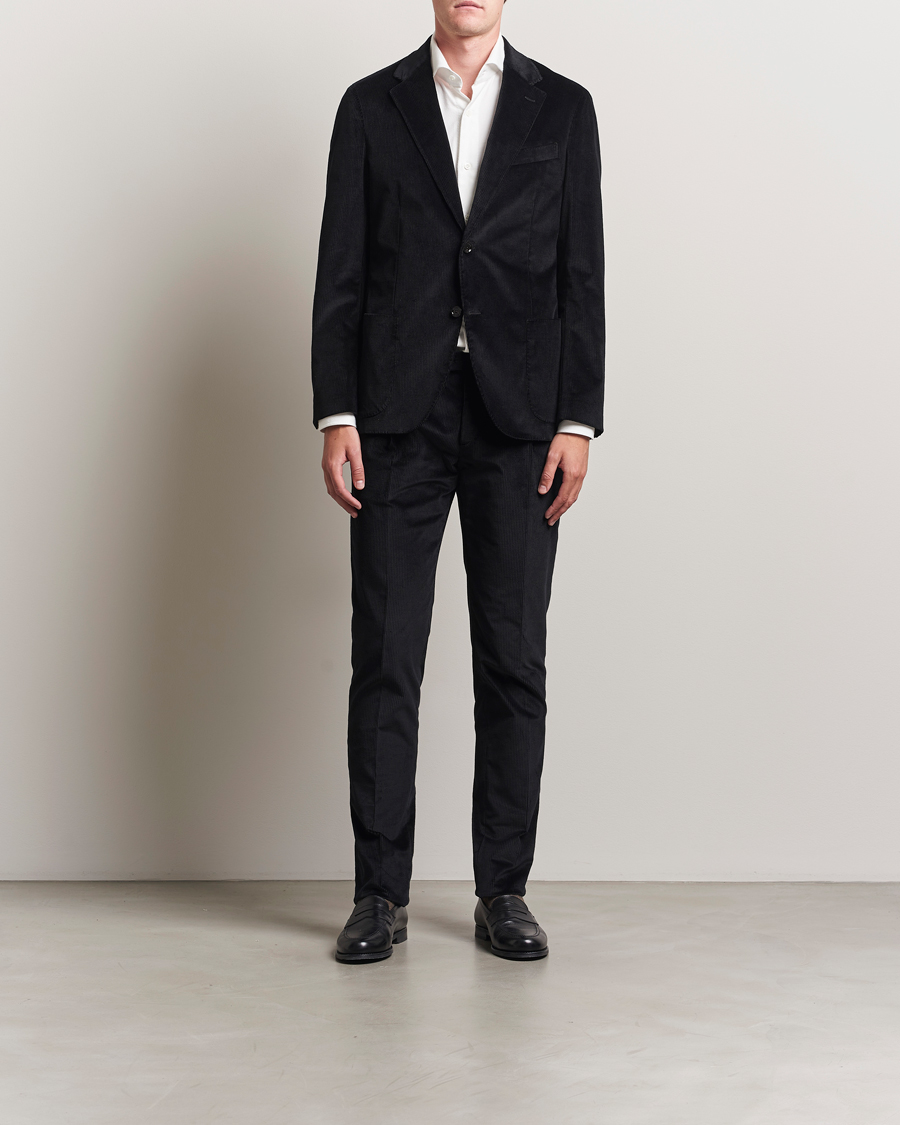 Mies | Pikkutakit | Lardini | Cotton Corduroy Blazer Black