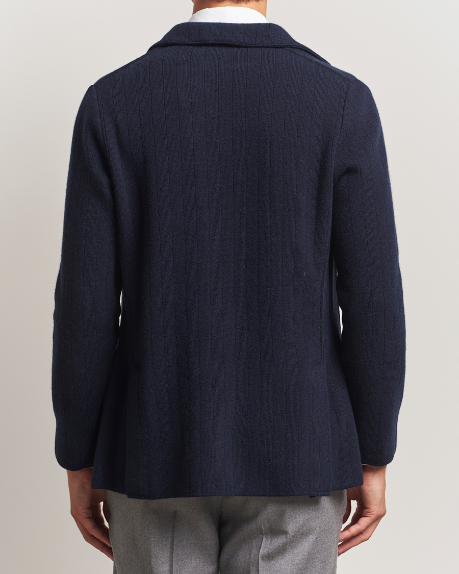 Mies | Pikkutakit | Lardini | Wool/Cashmere Knitted Blazer Navy