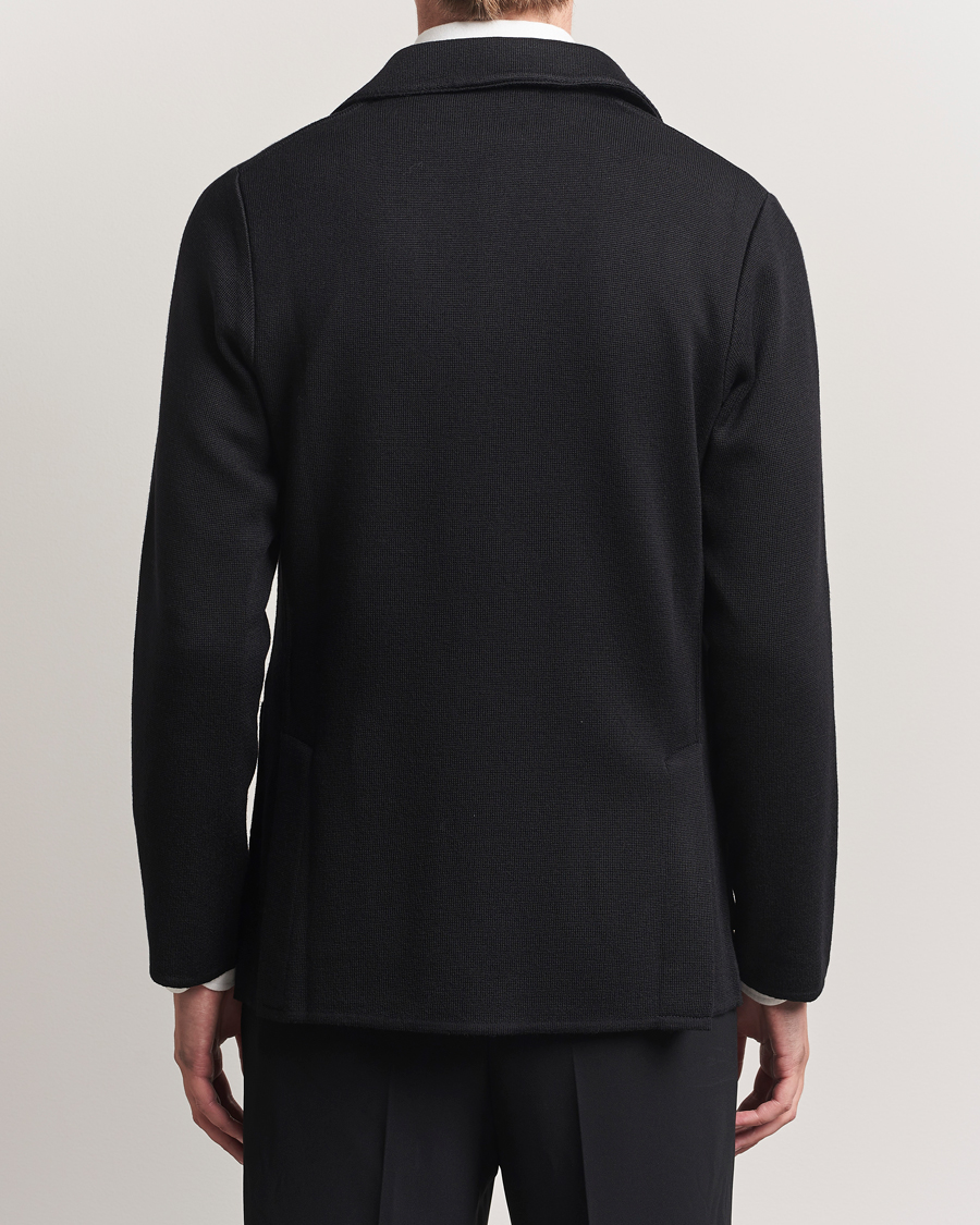 Mies | Pikkutakit | Lardini | Knitted Wool Blazer Black