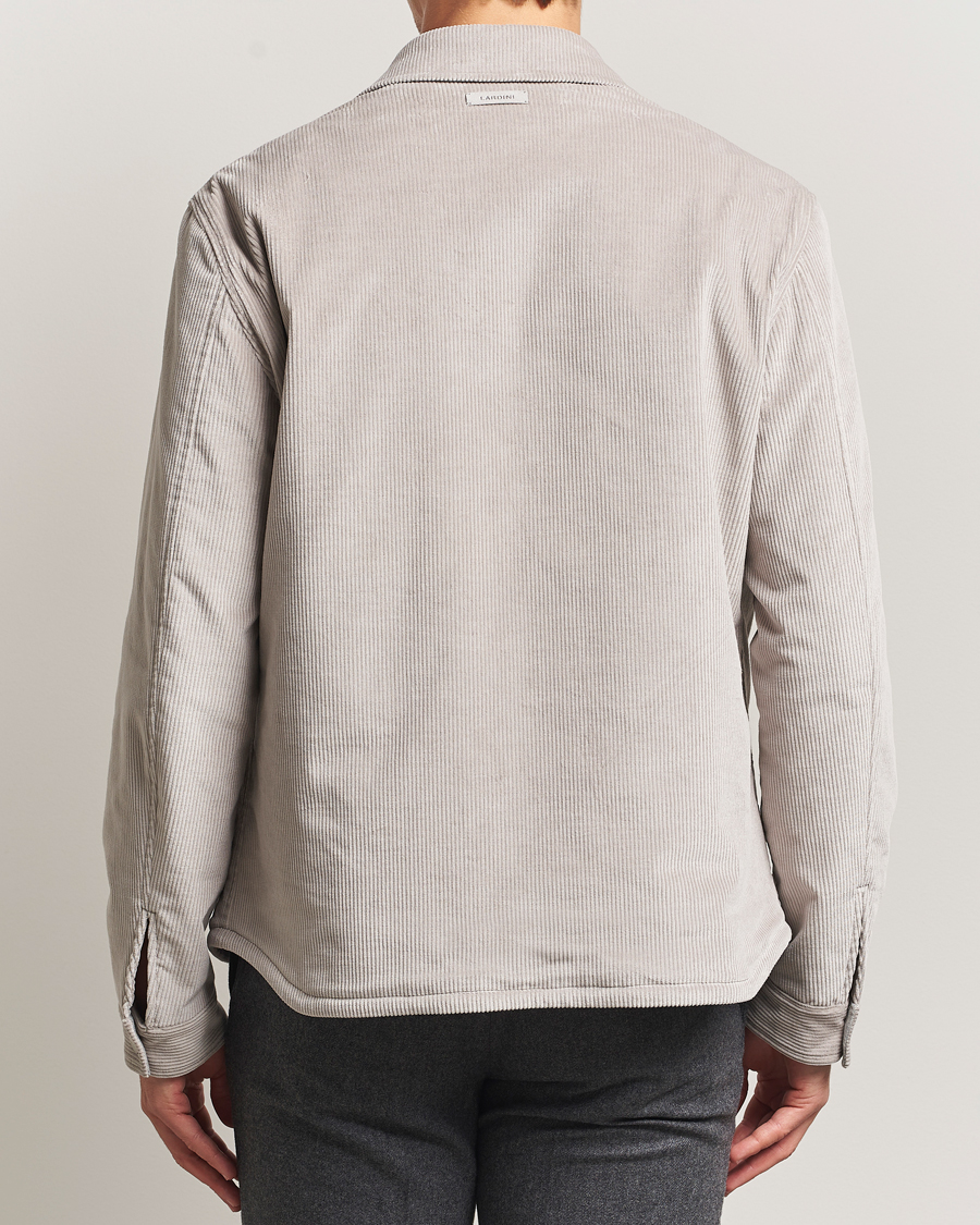 Mies | Takit | Lardini | Corduroy Overshirt Taupe