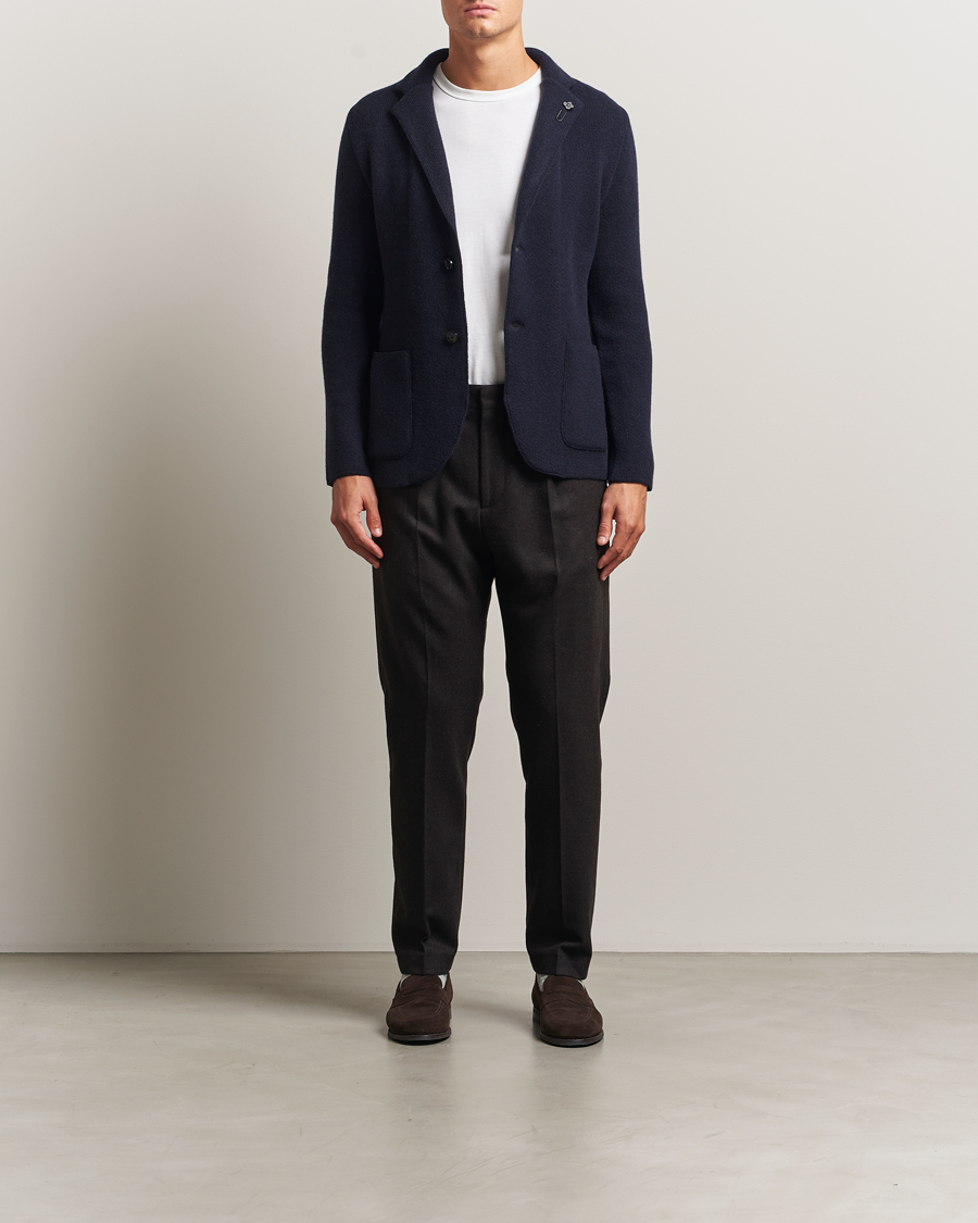 Mies | Pikkutakit | Lardini | Recycled Cashmere Knitted Blazer Navy