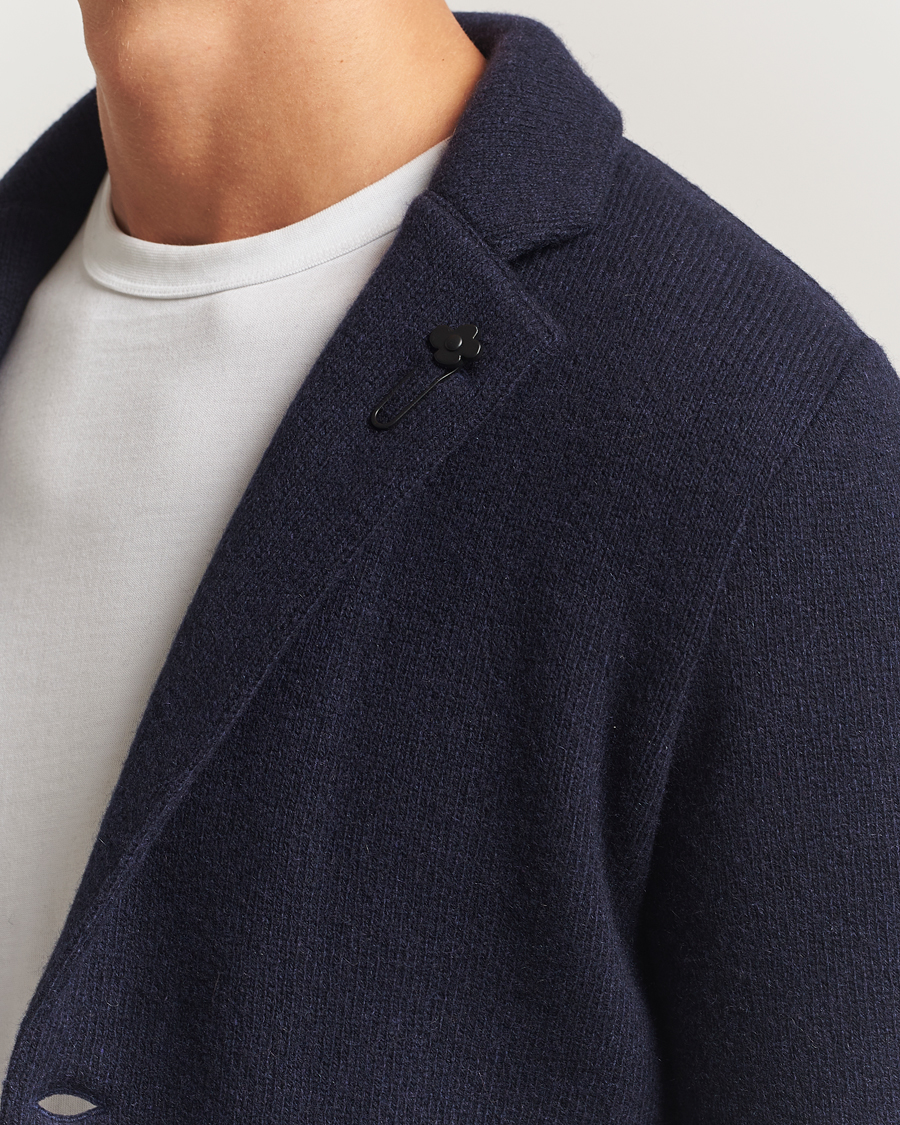 Mies | Pikkutakit | Lardini | Recycled Cashmere Knitted Blazer Navy