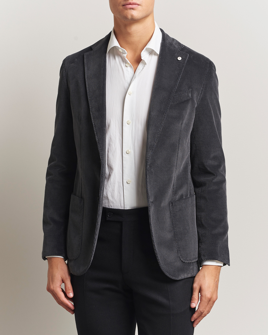 Mies | Pikkutakit | L.B.M. 1911 | Jack Corduroy Blazer Dark Grey