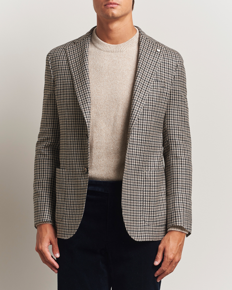 Mies | Pikkutakit | L.B.M. 1911 | Jack Houndstooth Wool Blazer Brown