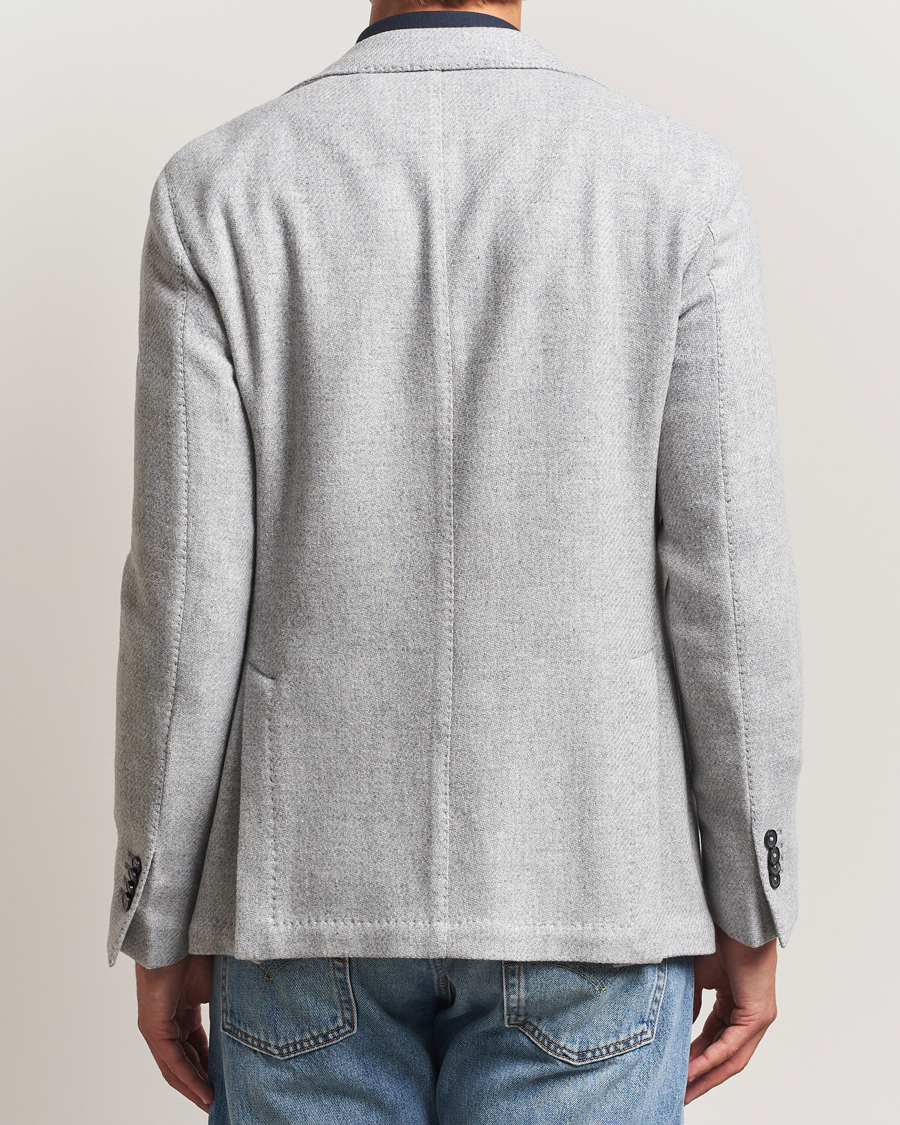 Mies | Pikkutakit | L.B.M. 1911 | Jack Fly Knitted Wool Blazer Light Grey
