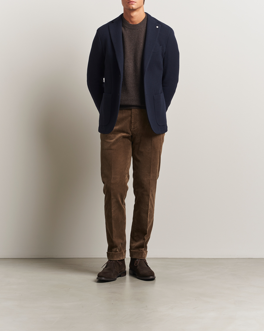 Mies | Pikkutakit | L.B.M. 1911 | Jack Fly Knitted Wool Blazer Navy