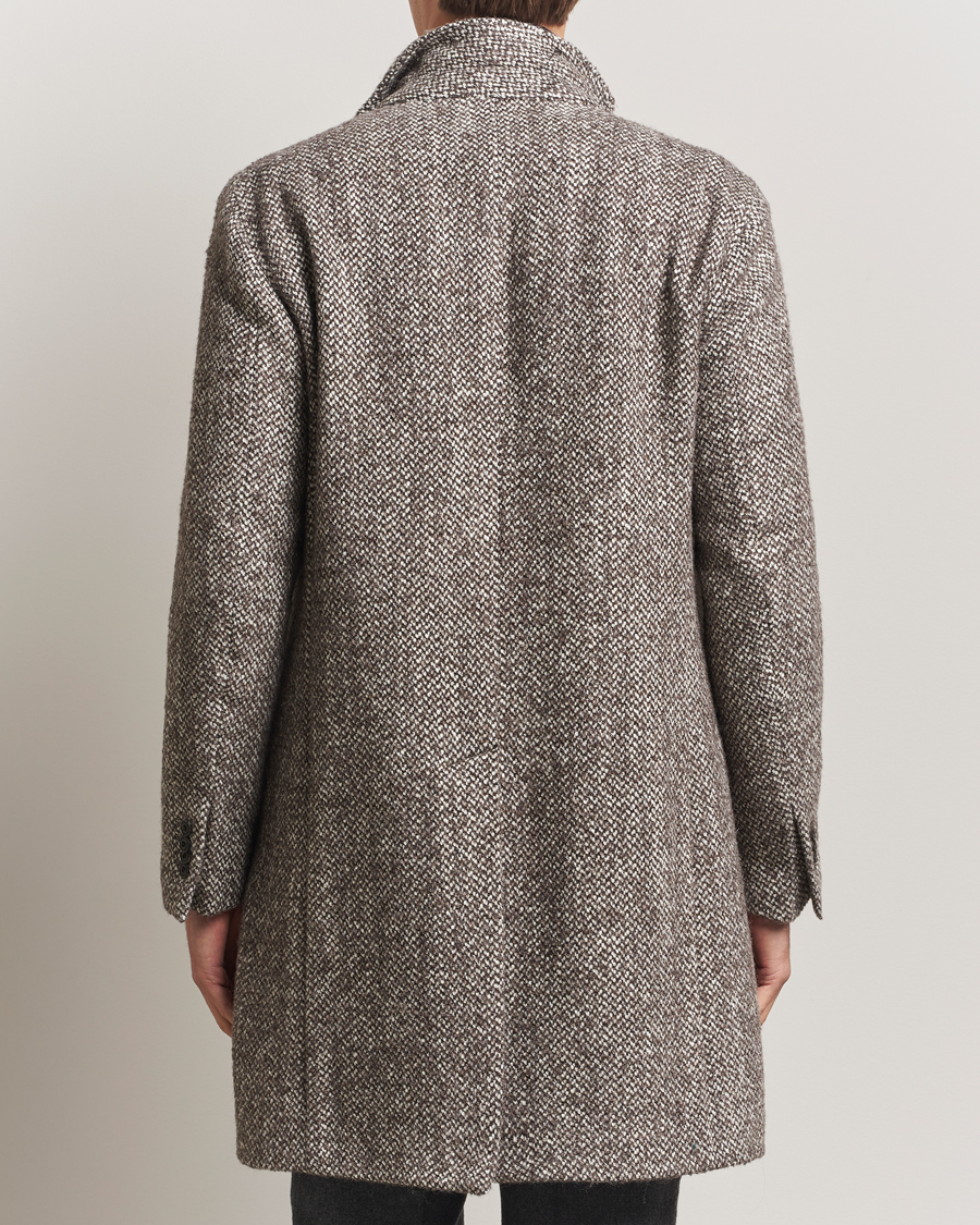 Mies | Takit | L.B.M. 1911 | Structure Wool Coat Brown