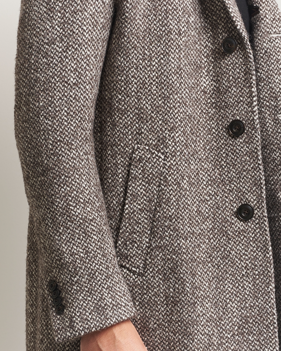 Mies | Takit | L.B.M. 1911 | Structure Wool Coat Brown