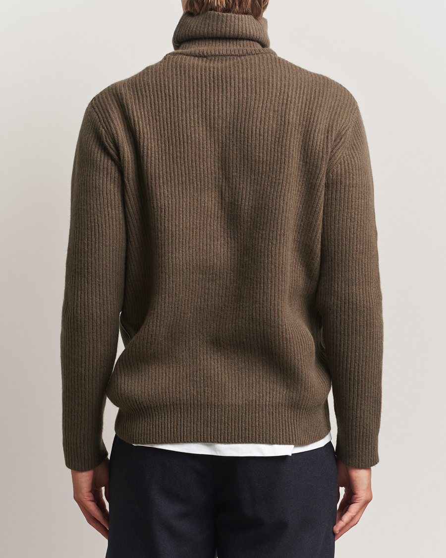 Mies | Puserot | LES DEUX | Eddie Wool Rib Rollneck Teak