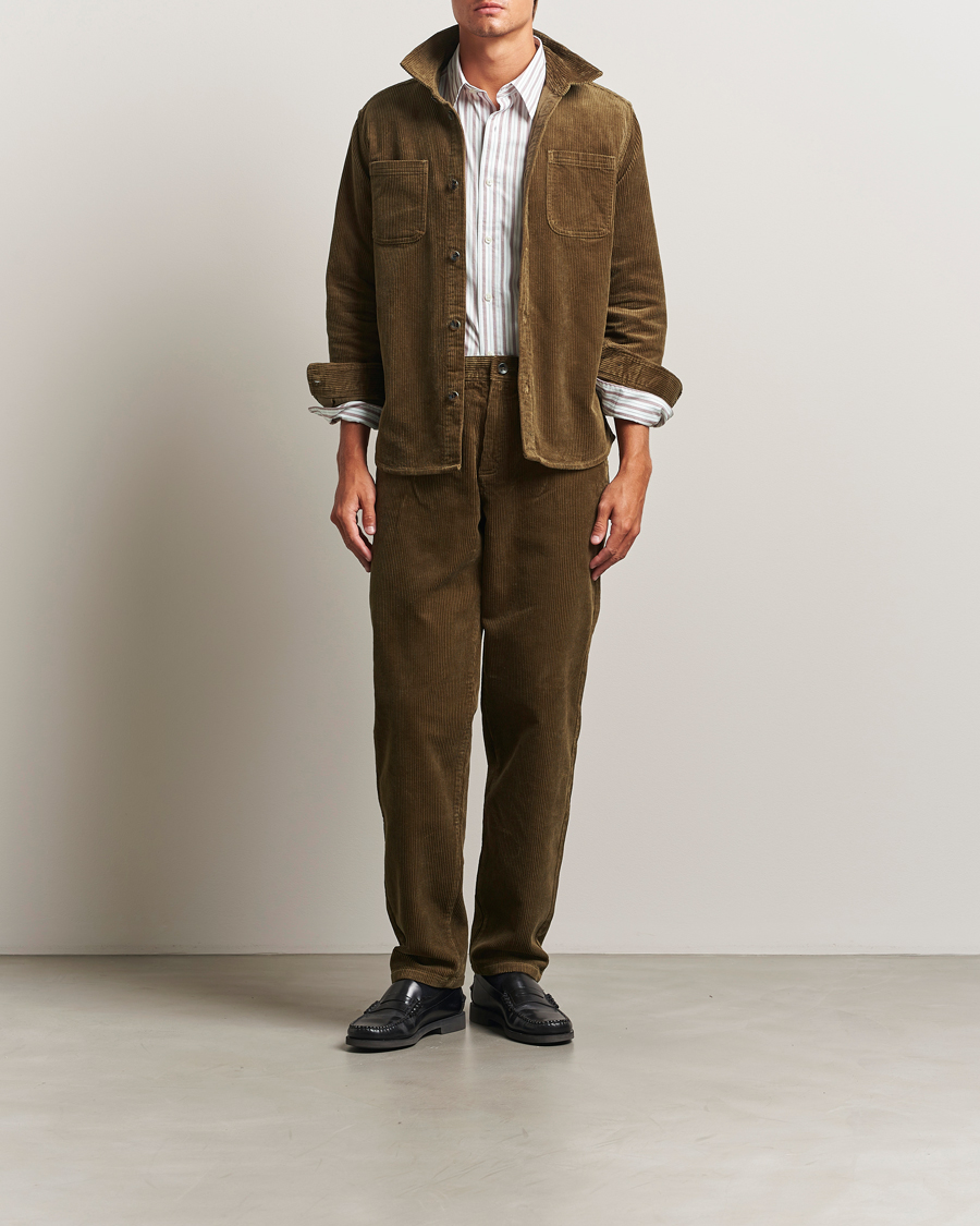 Mies | Housut | LES DEUX | Kody Corduroy Pants Military Olive